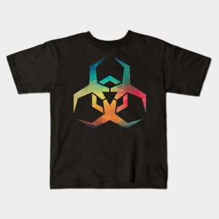 Rainbow malware hazard symbol Kids T-Shirt